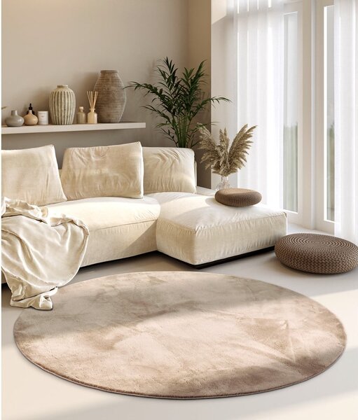 Krémový okrúhly koberec ø 160 cm Leon – Villeroy&Boch