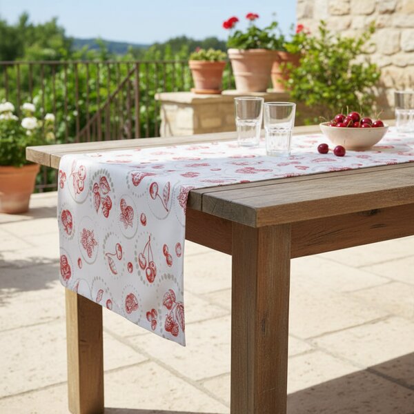 Bavlnený behúň na stôl Cherry Farba Viacfarebná Rozmery 40x100 cm