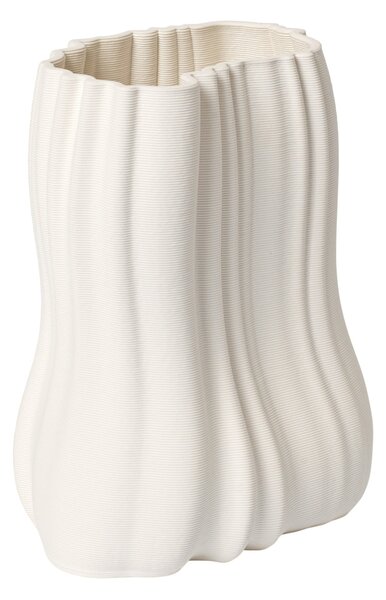 Kameninová váza Moire Off-white 20 cm