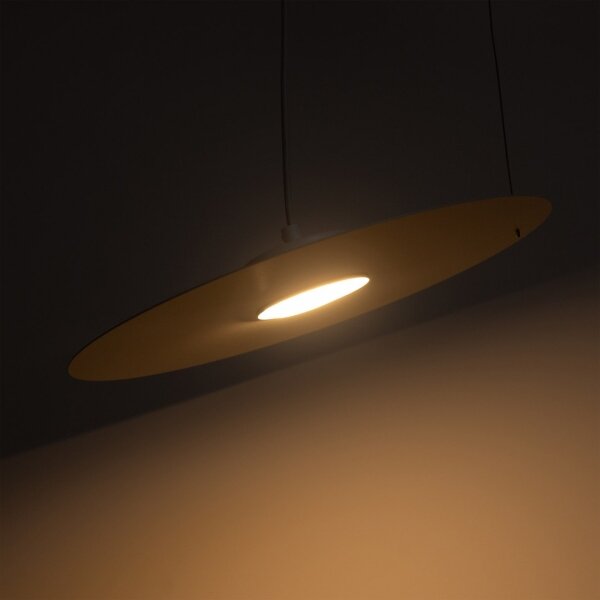 Závesný luster na lanku PIATTO 1xGX53/15W/230V, pr. 35 cm, biela