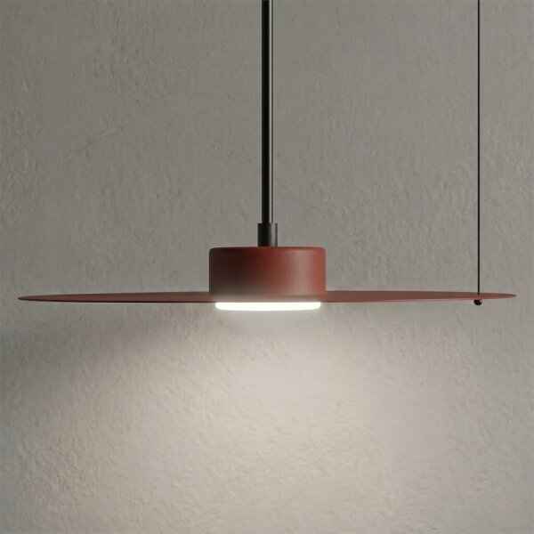 Závesné svietidlo na lankách PIATTO 1xGX53/15W/230V pr. 35 cm vínové