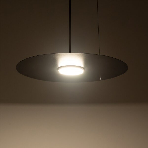 Závesný luster na lanku PIATTO 1xGX53/15W/230V, priemer 35 cm, čierny