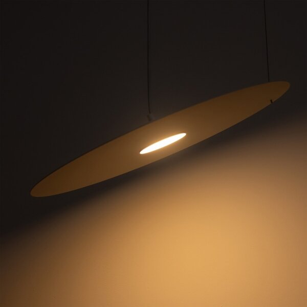 Závesné svietidlo na lanku PIATTO 1xGX53/15W/230V priemer 45 cm biela