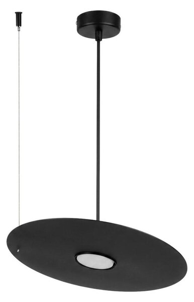 Závesný luster na lanku PIATTO 1xGX53/15W/230V, priemer 35 cm, čierny