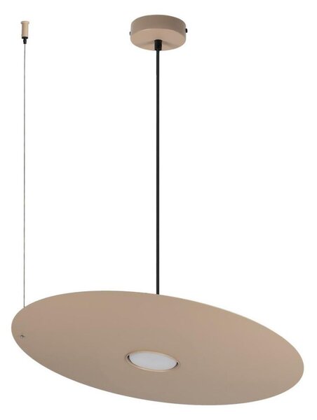 Závesný luster PIATTO na lanku, 1xGX53/15W/230V, pr. 45 cm, béžový