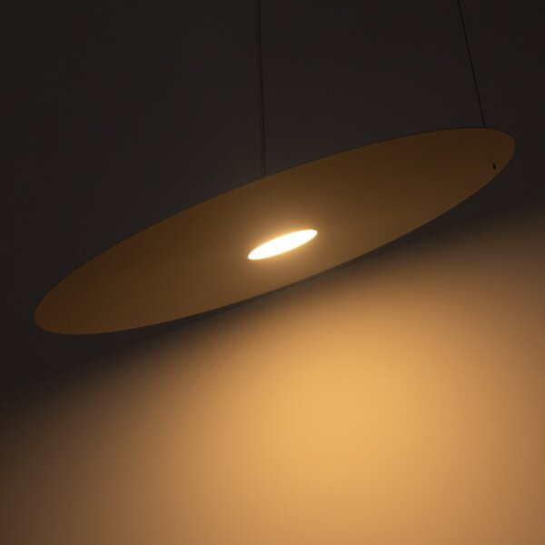 Luster na lanku PIATTO 1xGX53/15W/230V pr. 55 cm biela