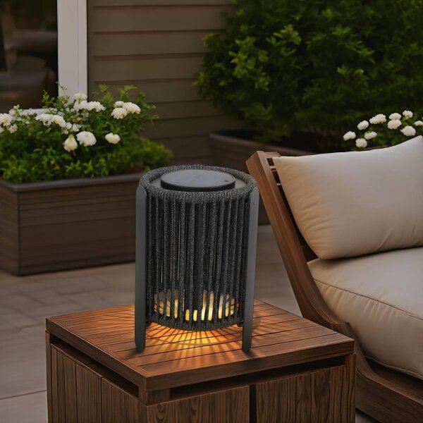 Hesperide - LED solárna lampa LINY LED/3,7V 2600 mAh IP54 antracit