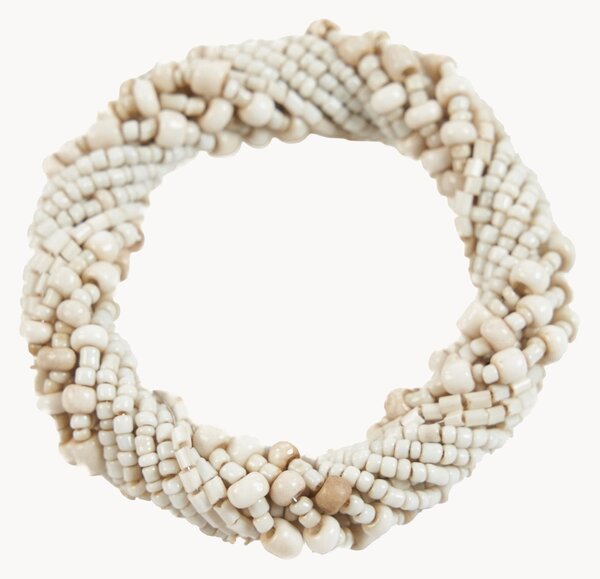 Ručne tkaný krúžok na obrúsky Beaded