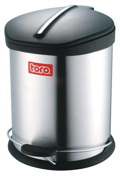 Nerezový nášľapný kôš na odpadky TORO 5l