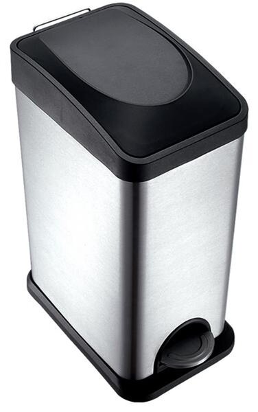 Nerezový nášľapný odpadkový kôš TORO 15l