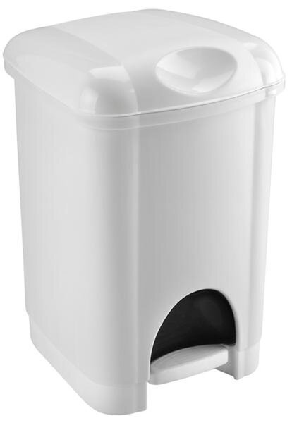 Plastový nášľapný kôš na odpadky HEIDRUN 16l