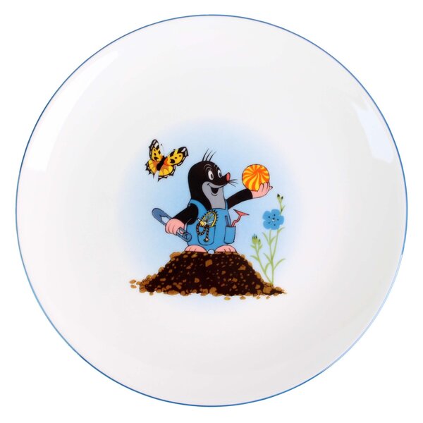 Porcelánový jedálenský tanier THUN 21cm krtko MIX motívov