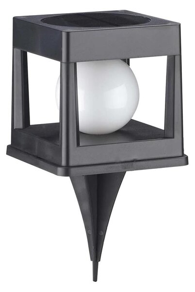 LED solárne svietidlo CUBO LED/3,7V 1200 mAh IP44 čierne