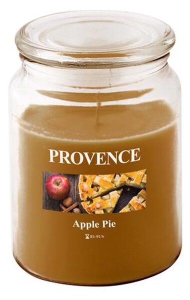 Vonná sviečka v skle PROVENCE 95 hodín jablečný závin