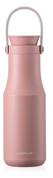 Nerezová termoska s uchom LOCK Metro 470 ml ružová