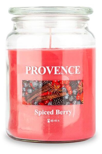 Vonná sviečka v skle PROVENCE 95 hodín spiced berry
