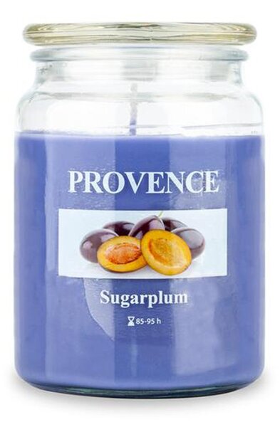 Vonná sviečka v skle PROVENCE 95 hodín slivka