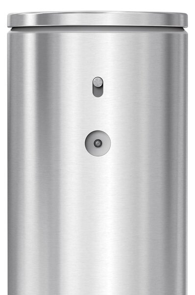Bezdotykový oceľový dávkovač mydla v matne striebornej farbe 266 ml – simplehuman