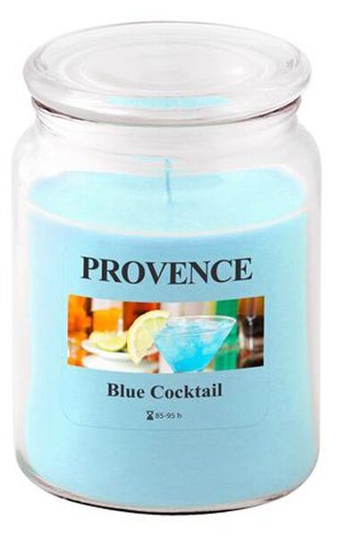 Vonná sviečka v skle PROVENCE 95 hodín Blue Cocktail