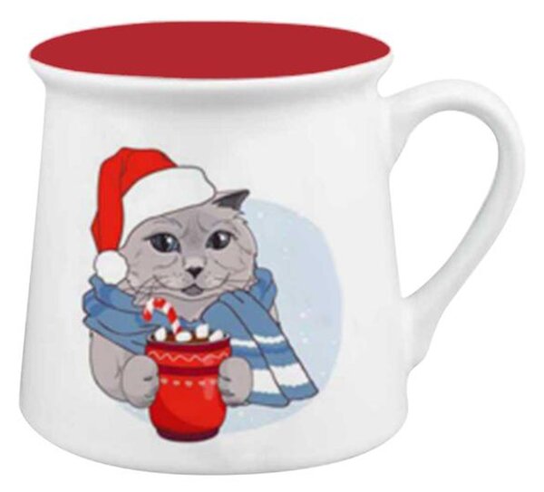 Vianočný keramický hrnček TORO 310ml mačka
