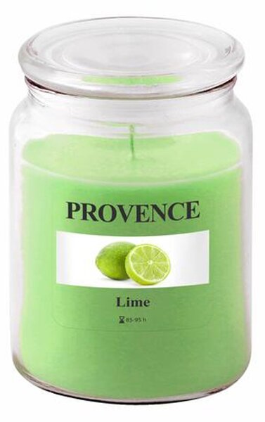 Vonná sviečka v skle PROVENCE 95 hodín limetka