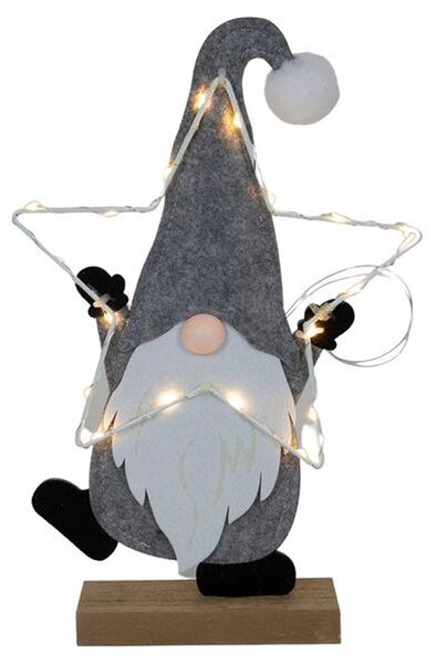 Plstená figúrka 35cm Santa LED svetielka