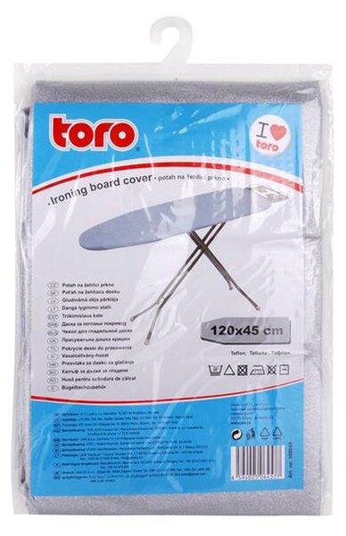 Poťah na žehliacu dosku TORO 120x45cm nepriľnavý