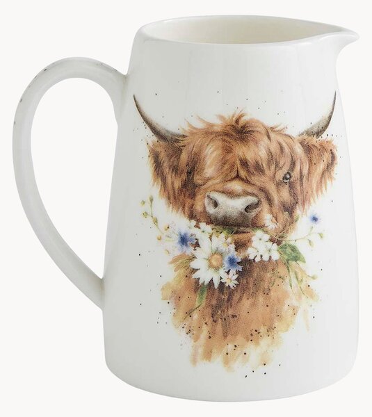 Džbánik z jemného kostného porcelánu Highland Cow, 125 ml