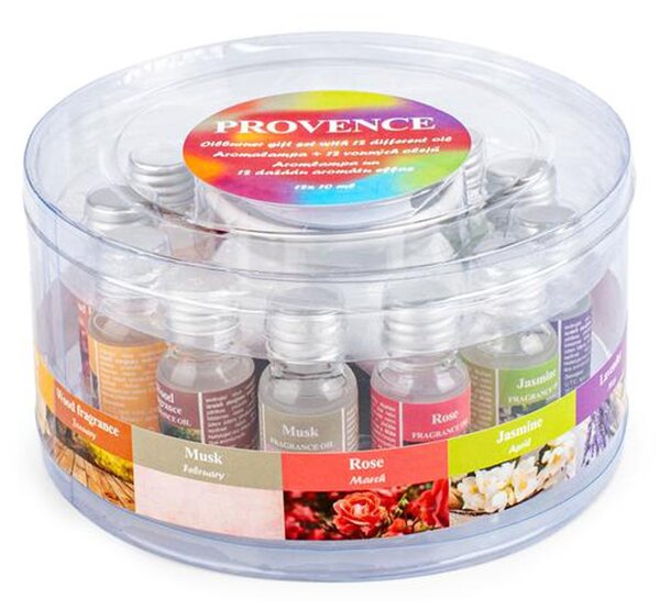 Keramická aromalampa PROVENCE + 12 vonných olejov