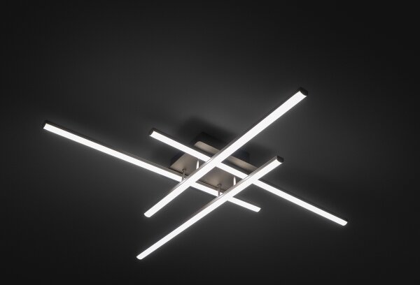 Brilagi - LED stropné svietidlo STRIPES LED/37W/230V strieborné