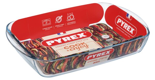 Skleněný pekáč PYREX 40x27cm/4,9l., borosilikát