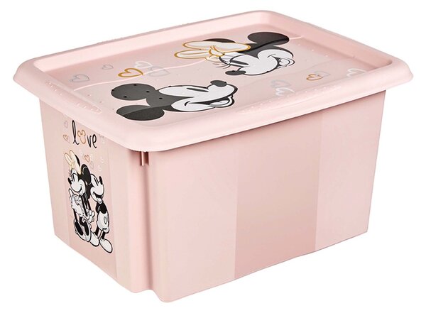 Plastový úložný box s vekom KEEEPER 15l Minnie