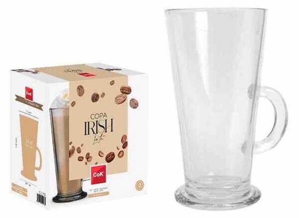 Sklenený hrnček na latté CoK 250ml 2ks