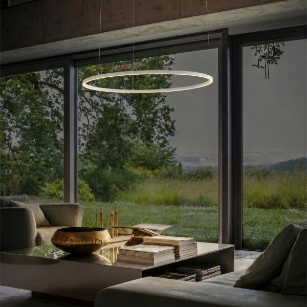 Ideal Lux - LED luster na lanku ORACLE SLIM LED/83W/230V 4000K pr. 150 cm biela