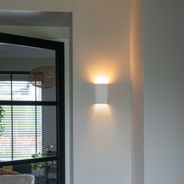 Moderná nástenná lampa biela - Colja Novo