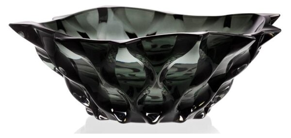 KRIŠTÁĽOVÁ MISKA BOHEMIA SAMBA GREY 305 MM