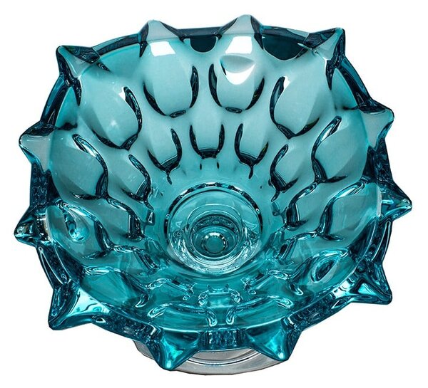 KRIŠTÁĽOVÁ MISKA BOHEMIA SAMBA AQUAMARINE 305MM