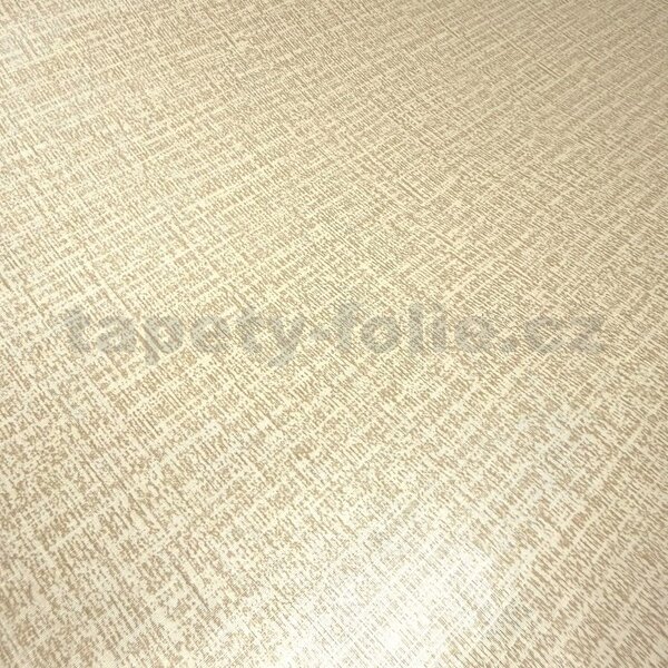 Samolepiace tapety 45 cm x 10 m IMPOL TRADE 9182 textilný vzor béžový Samolepiace tapety