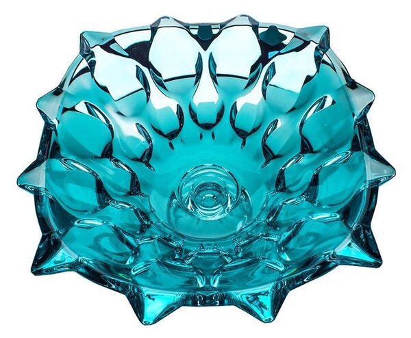 KRIŠTÁĽOVÁ MISKA BOHEMIA SAMBA AQUAMARINE 305MM