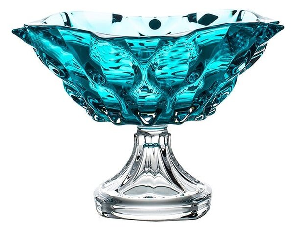 KRIŠTÁĽOVÁ MISKA BOHEMIA SAMBA AQUAMARINE 305MM