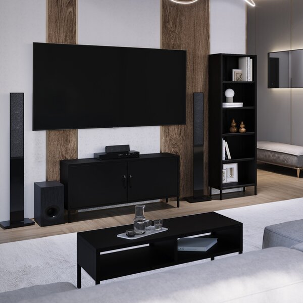 Konferenčný stolík MATTEO 900 x 450 x 450 mm, čierny