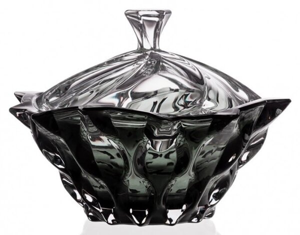 KRIŠTÁĽOVÁ MISKA BOHEMIA SAMBA GREY 210MM