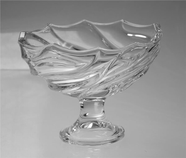 KRIŠTÁĽOVÁ MISKA BOHEMIA SURF NA NOHE 200MM