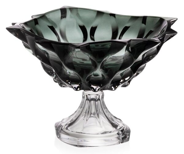 KRIŠTÁĽOVÁ MISKA BOHEMIA SAMBA GREY 305 MM