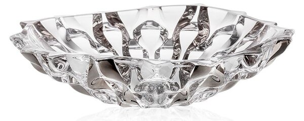 KRIŠTÁĽOVÁ MISKA BOHEMIA SAMBA FOLK PLATINUM 350MM
