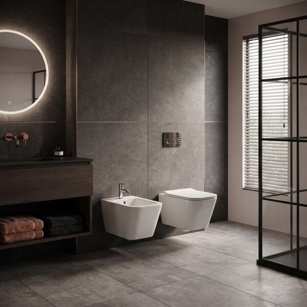 Erga Mery, závesný bidet 520x360x300 mm, biela lesklá, ERG-V03-MERY-BD-WH