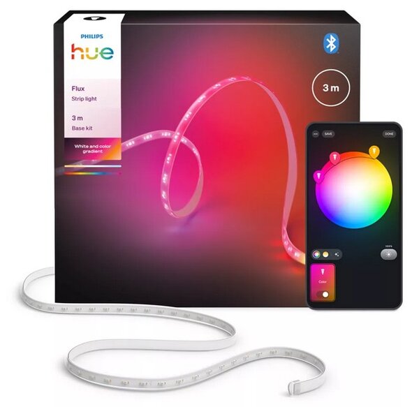 8721103087812 Philips Hue Essential lightstrips White and color gradient Flux LED pásik12W/1200lm biela + PSU