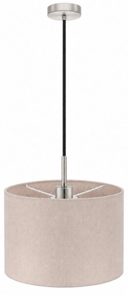 Eglo - LED luster na lanku TUNJA 1xE27/60W/230V pr. 20 cm béžová/čierna