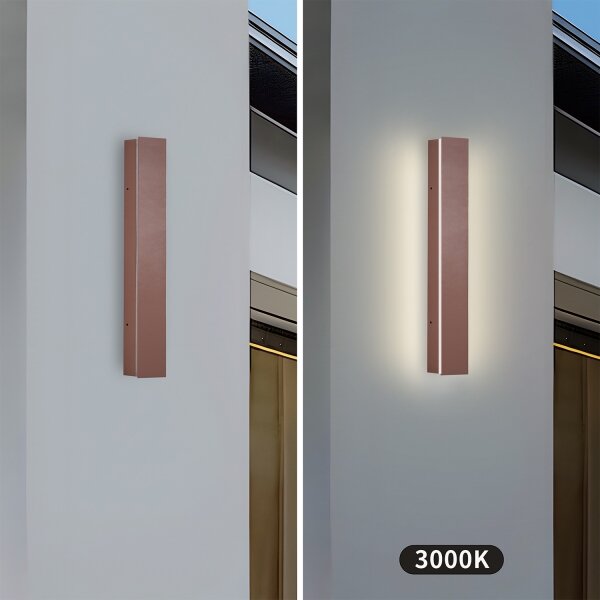 Brilagi - vonkajšie nástenné LED svietidlo LINEAR LED/8W/230V 3000K IP65 30 cm hnedé CRI 90