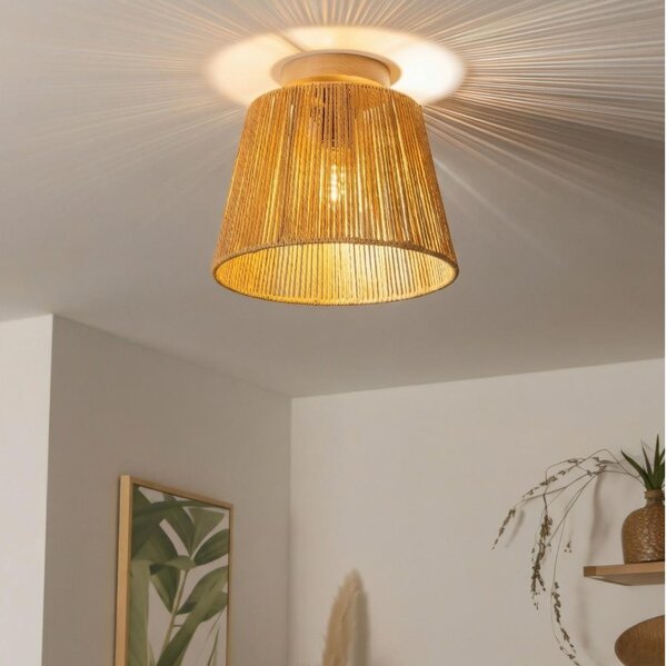 Brilagi - LED prisadený luster CERIA BOHO 1xE27/40W/230V priemer 28 cm hnedá/dub